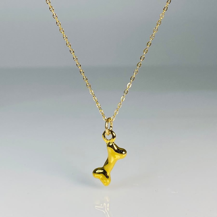 Dog Bone Pendant Necklace