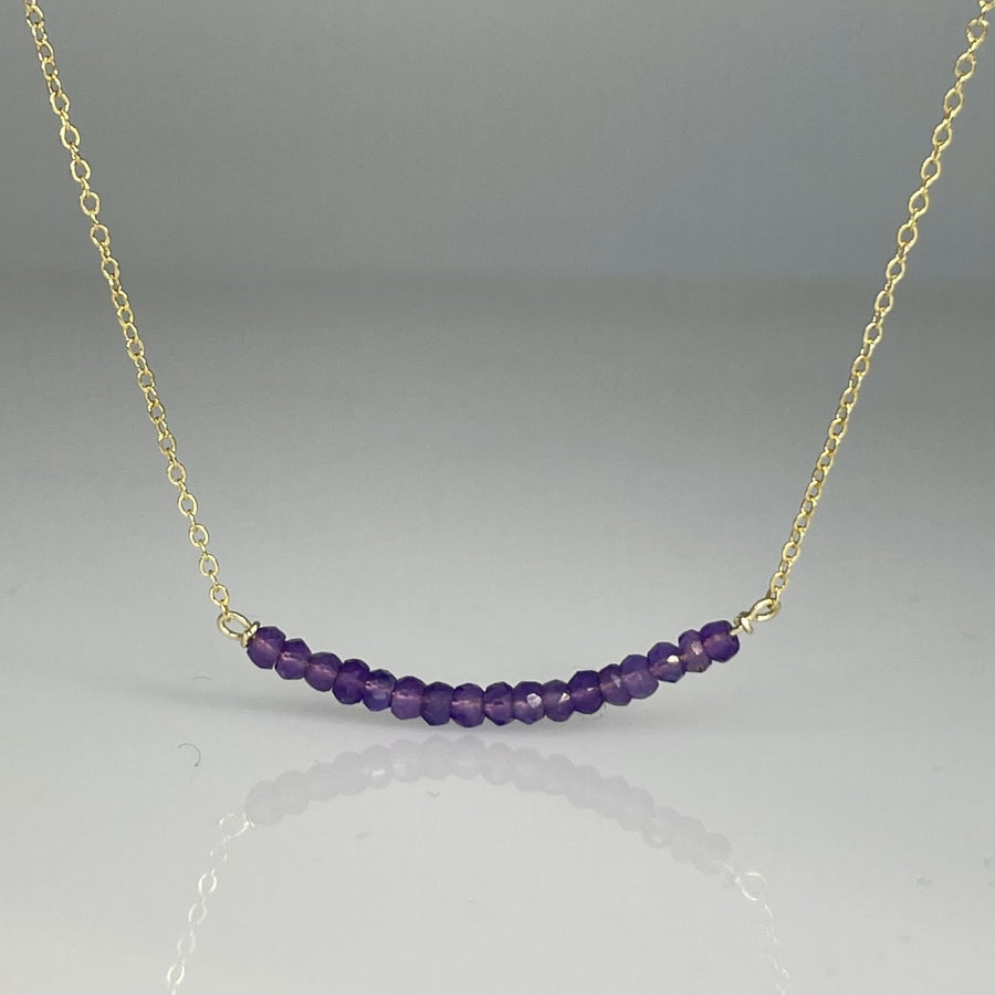 Amethyst Bar Necklace