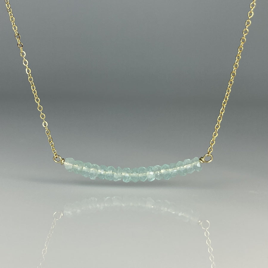 Chalcedony Bar Necklace