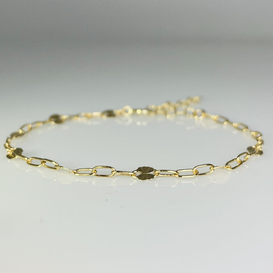 Fancy Mini Disc Chain Bracelet