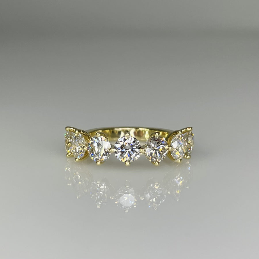 14K Yellow Gold Lab Grown Diamond Ring 2.87ct G/VS