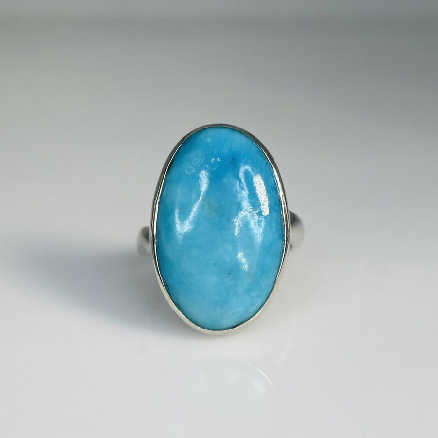 Sterling Silver Turquoise Ring 16x24mm