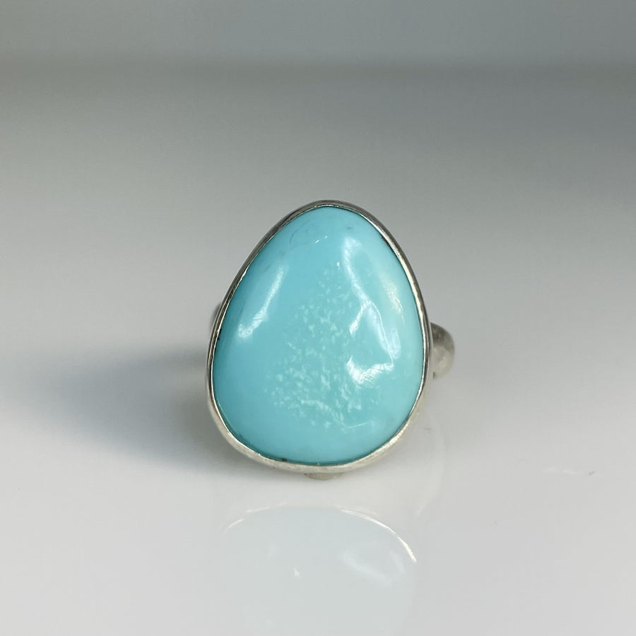 Sterling Silver Turquoise Ring 17x21mm