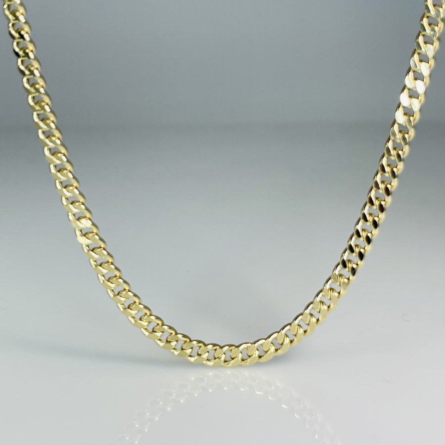 14K Yellow Gold Cuban Chain 3.2mm