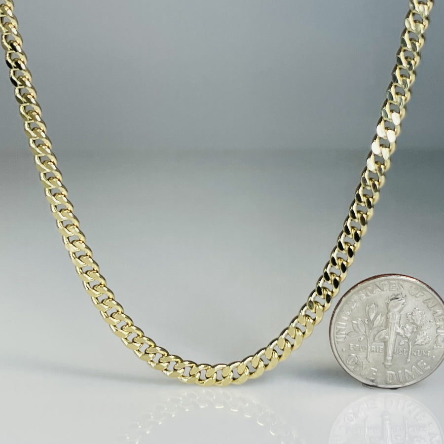 14K Yellow Gold Cuban Chain 3.2mm