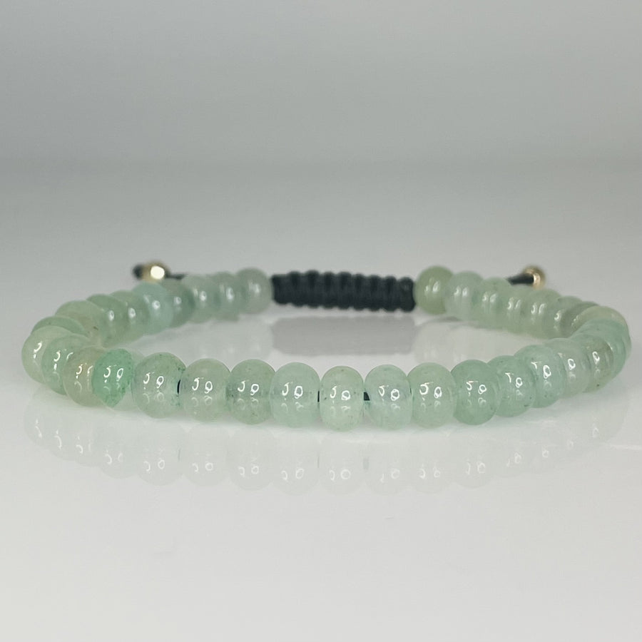 Nephrite Jade Macrame Bracelet 6mm