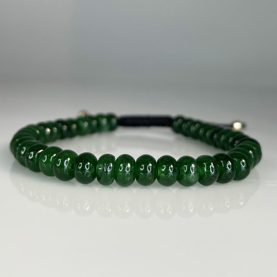 Jade Macrame Bracelet 6mm