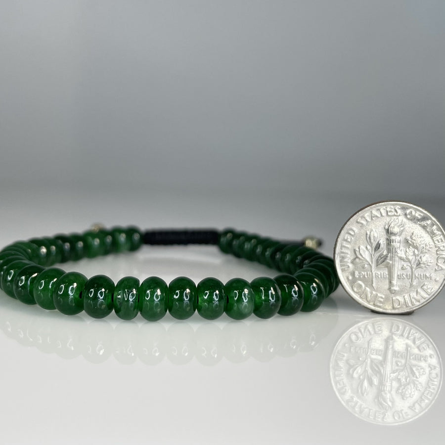 Jade Macrame Bracelet 6mm