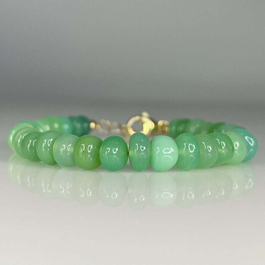 Chrysoprase Beaded Bracelet 6mm