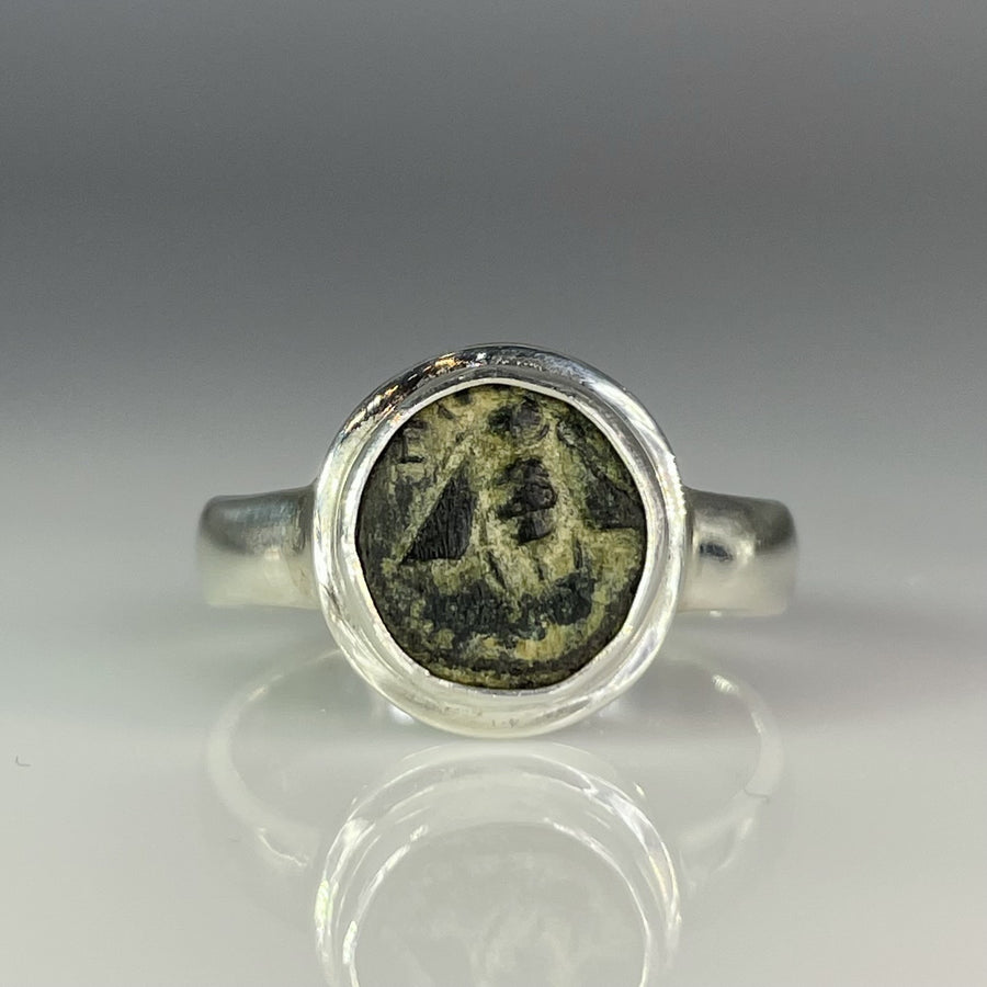 Sterling Silver Ancient Greek Coin Ring 300 B.C